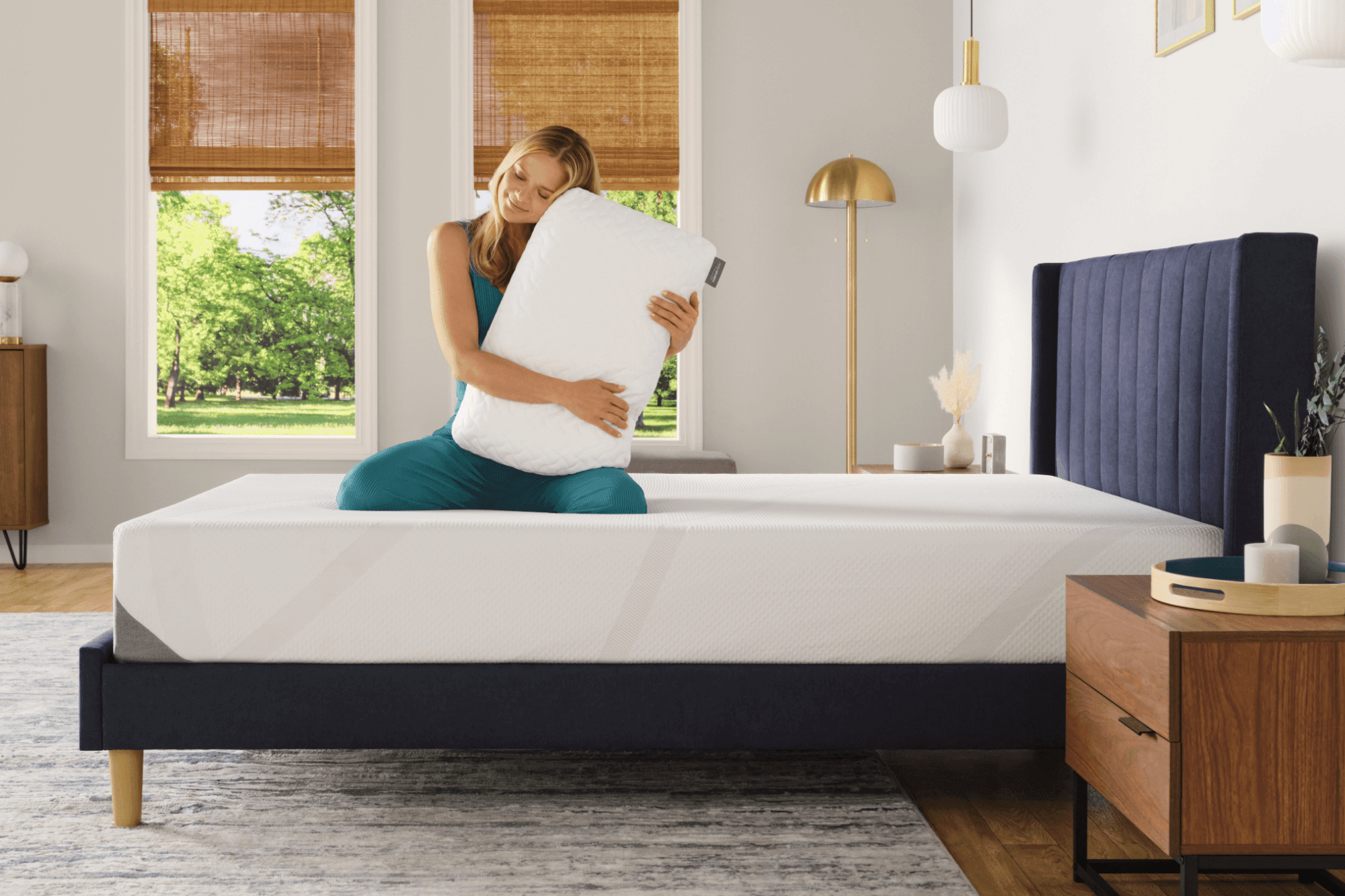 Oreiller Tempur Ombracio Tempur-Pedic Tempur-Cloud Oreiller Pour Dormir, Mousse à Mémoire De Forme, Blanc, Standard (1 Pièce Coussin Genoux Pour Dormir